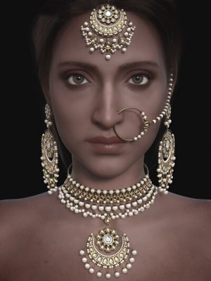 B.E.T.T.Y. Kundan Jewelry for Genesis 9-昆丹珠宝为创世纪9