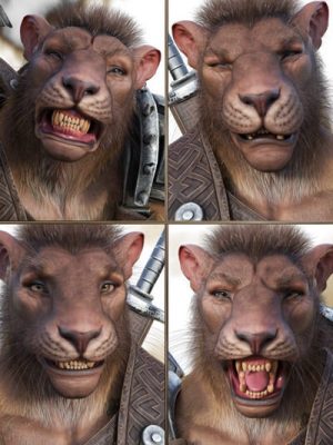JW The Lion Expressions for Lahr the Lion-狮子表达拉尔的狮子