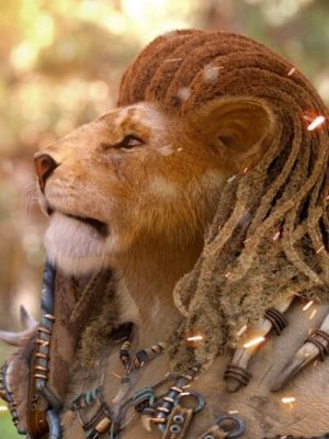 Leo Dreads Hair for Genesis 9-狮子座害怕《创世纪9》的头发