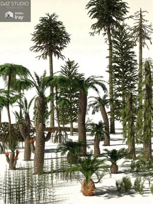 RPC Volume 6 Mesozoic Plants and Trees for Daz Studio and Vue-卷6为大兹工作室和的中生代植物和树木