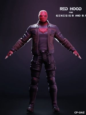 Red Hood For Genesis 8 And 8.1 Male-创世纪8和81男性