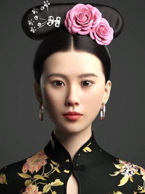 Cecilia Lau Character and Hair For Genesis 8 Female(s)-刘塞西莉亚的性格和头发为创世纪8个女性