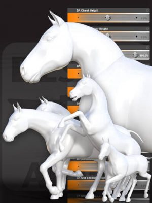 DA Ultimate Morph Pack for Daz Horse 3-最终的变形包为马3