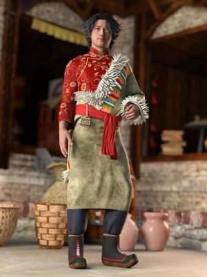 dForce AA Tibetan Outfit for Genesis 9-藏装装备9