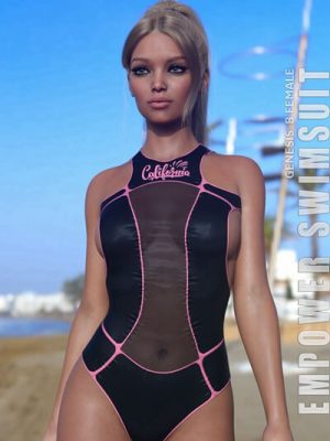 dForce Empower Swimsuit for Genesis 8 and 8.1F-授权为创世纪8和81的泳衣