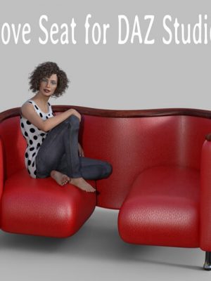 Love Seat for DAZ Studio-喜欢爸爸工作室的座位