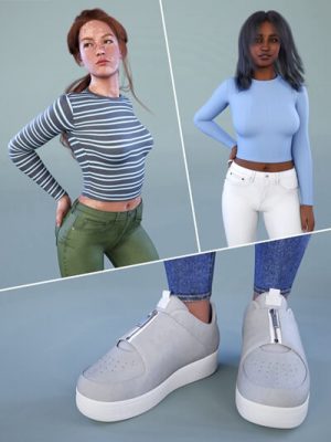 NG High Waist Skinny Jeans Outfit Texture Expansion-高腰紧牛仔裤套装纹理扩展