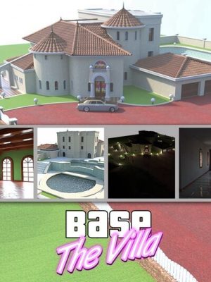 The Villa – BASE for Daz Studio-为工作室提供的别墅基地