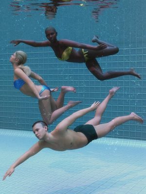Underwater Poses for Genesis 9-水下姿势创世纪9