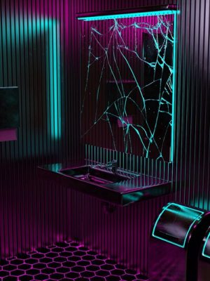 X3D Bathroom Neon Textures-3浴室霓虹纹理