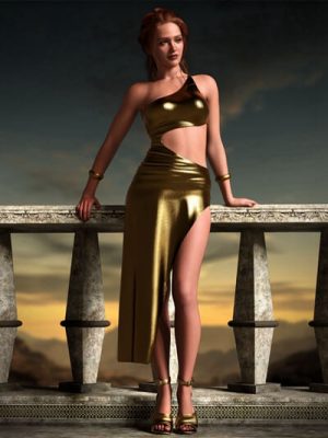 dForce Elegance Outfit Set for Genesis 9-优雅套装设置为创世纪9