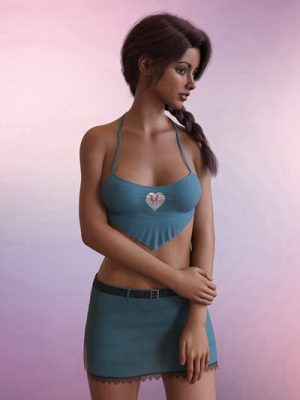 dForce Sweet Summer Breeze Outfit for Genesis 8 and 8.1 Females-881女性