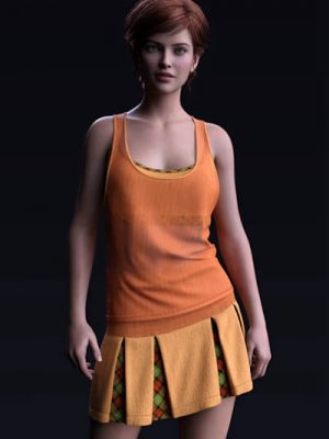 dForce Tank Top Outfit for Genesis 8 and 8.1 Females-为创世纪8名和81名女性设计的背心套装