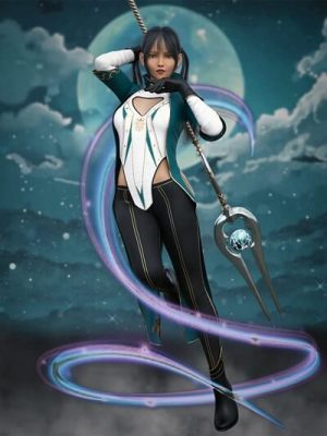 dForce Xing Impact Outfit for Genesis 8 and 8.1 Female-创世纪8和81女性