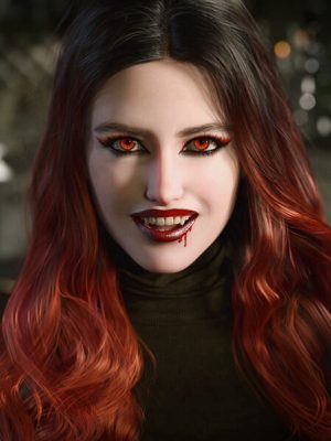 Addy Nadine Vampire for Genesis 9 Add-On-艾迪·纳丁·吸血鬼，《创世纪》9》附加版