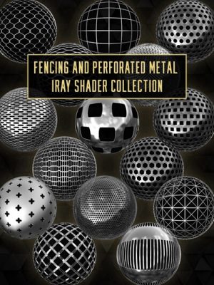Fencing And Perforated Metal Iray Shader Collection-围栏和穿孔金属光线着色器系列