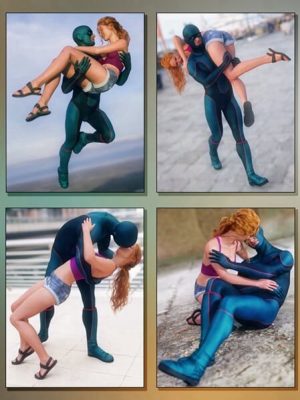 MMX Hero and Damsel Poses for Genesis 9-英雄和少女为创世纪9姿势