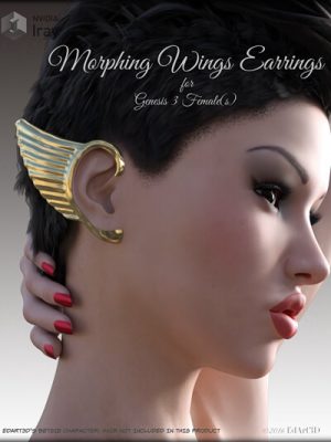 Morphing Wings Earrings for G3F-3的变形翼耳环