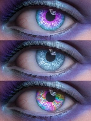 Rainbow Eyes for Genesis 8.1 Females-彩虹的眼睛为创世纪81个女性