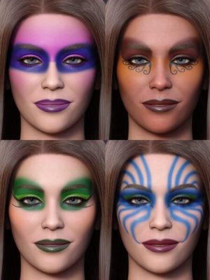 Ultimate Make-Up Extreme Layers for Genesis 9-《创世纪9》的终极化妆极限层