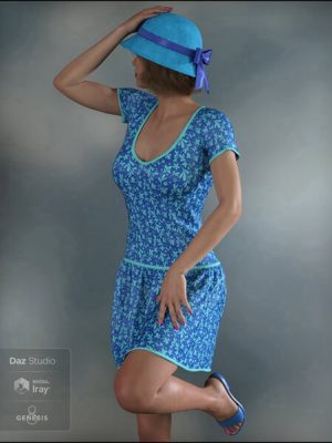 dForce Spring Fun Outfit for Genesis 8 Female(s)-春天的乐趣服装为创世纪8个女性
