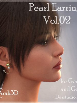 Arah3D Pearl Earrings Vol.02-3珍珠耳环02卷