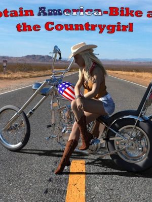 Captain America Motorbike and The Countrygirl-美国队长，摩托车和乡村女孩