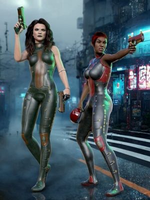Cyberpunk Enforcer for Genesis 8 and 8.1 Females-为创世纪8和81女性设计的赛博朋克执行者