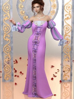Epic dForce – Isabella Dress for G8F-史诗般的伊莎贝拉礼服为8