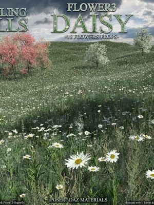 Flinks Rolling Hills – Flower 3 – Daisy-闪烁的，翻滚的小山，花朵3，雏菊