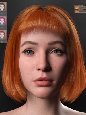Leeloo for Genesis 9 With Hair and Pro Textures-为创世纪9与头发和专业的纹理