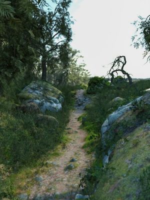 Modular 3D Kits Ancient Forest Path-模块化的3工具包，古代森林路径