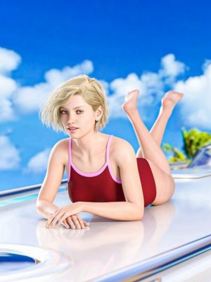 Photogenic Pose on PowerBoat for Genesis 8 and 8.1 Females-创世纪8号和81号上镜姿势女性