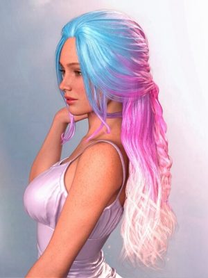 Royal Waves Mermaid Hair for Genesis 9 Feminine-皇家波浪美人鱼的头发为创世纪9个女性