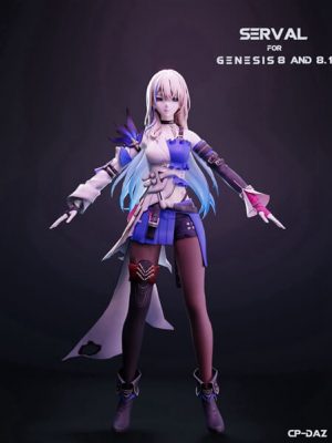 Serval For Genesis 8 and 8.1 Female-创世纪8和81女性