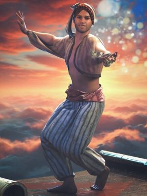 dForce Aladdin Outfit for Genesis 9-《创世纪9》中的阿拉丁套装