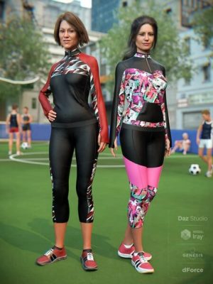 dForce Soccer Mom Outfit Textures-足球妈妈的服装纹理