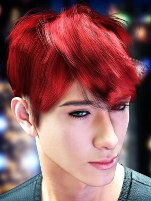 dForce Yuan Hair for Genesis 9-《创世纪》9