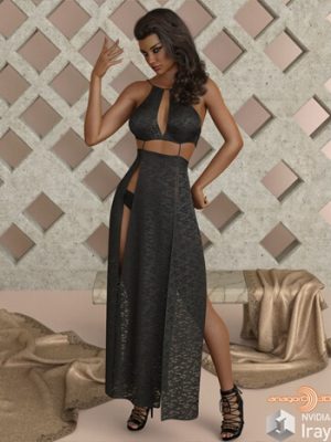 VERSUS – dForce Sexy Loin Dress 4 for Genesis 8 Females-性感腰裙4创世纪8女性