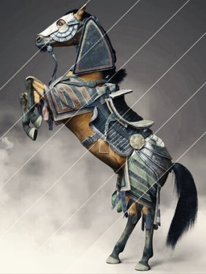 dForce Mongolian Style Horse Armor Texture Add-On-蒙古风格的马装甲纹理附加组件