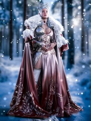 dForce Snowflake Queen Outfit Texture Add-On-雪花皇后套装纹理附加组件
