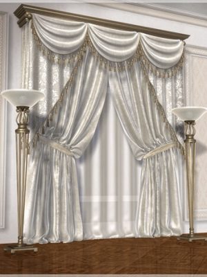 Classic Curtains Set1-经典窗帘套装1
