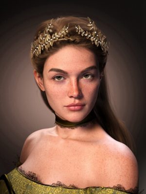 FE Princess Shawl Hair for Genesis 9-《创世纪》9世纪
