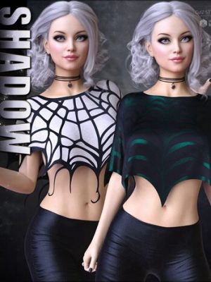 Shadow Textures for dForce Spiderweb Shawl-蜘蛛网剃须