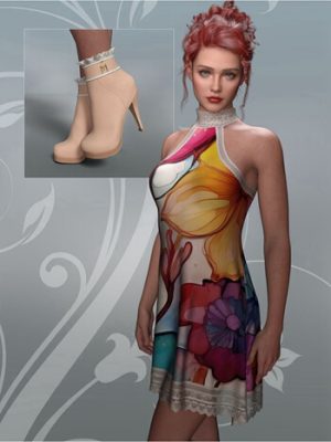 dForce Melanie Outfit for Genesis 9-《创世纪9》上的梅兰妮套装