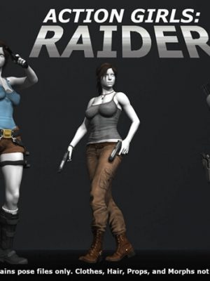 Action Girls Raider for Genesis 8 Female-动作女孩突袭者为创世纪8名女性