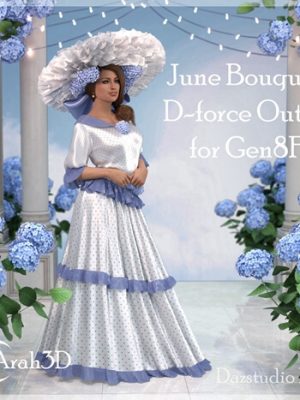 Arah3D June Bouquet D-force Outfit for GF8-3六月花束力装备为8