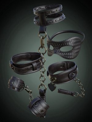 B.E.T.T.Y. Decorative Goth Accessory Pack for Genesis 9-创世纪世纪的装饰哥特配件包9