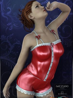 Buttons and Bows for Genesis 3 Female(s)-《创世纪》第3位女性的按钮和弓