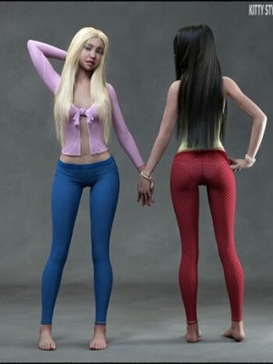 Easy Pants 2 for Genesis 8 and 8.1 Female-容易裤2为创世纪8和81女性